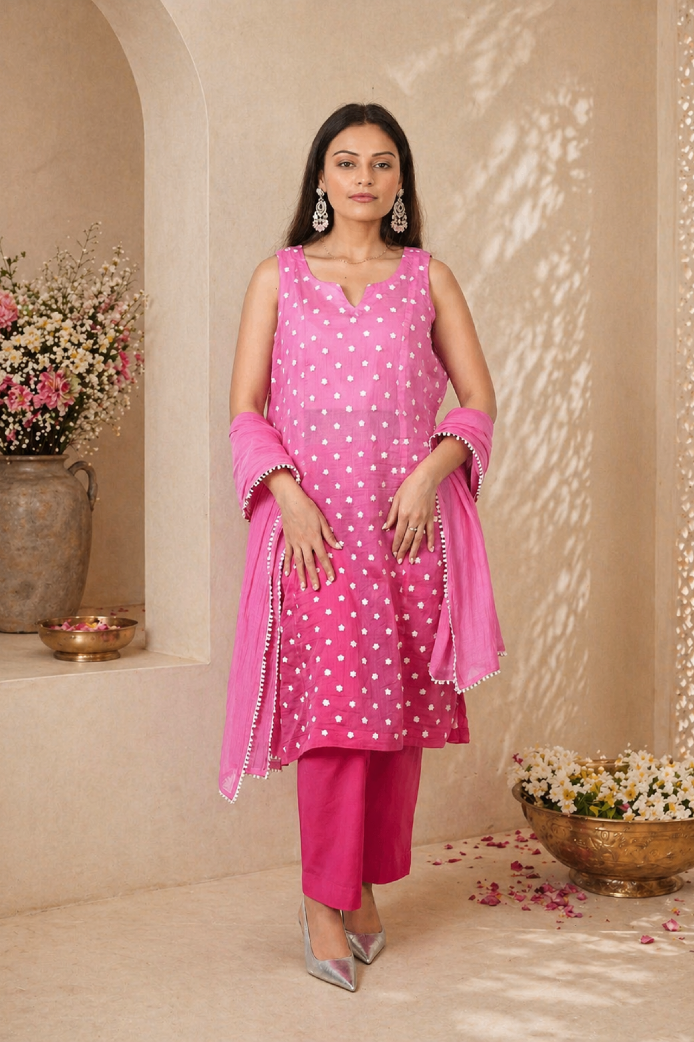 The Saaj Set - Pink