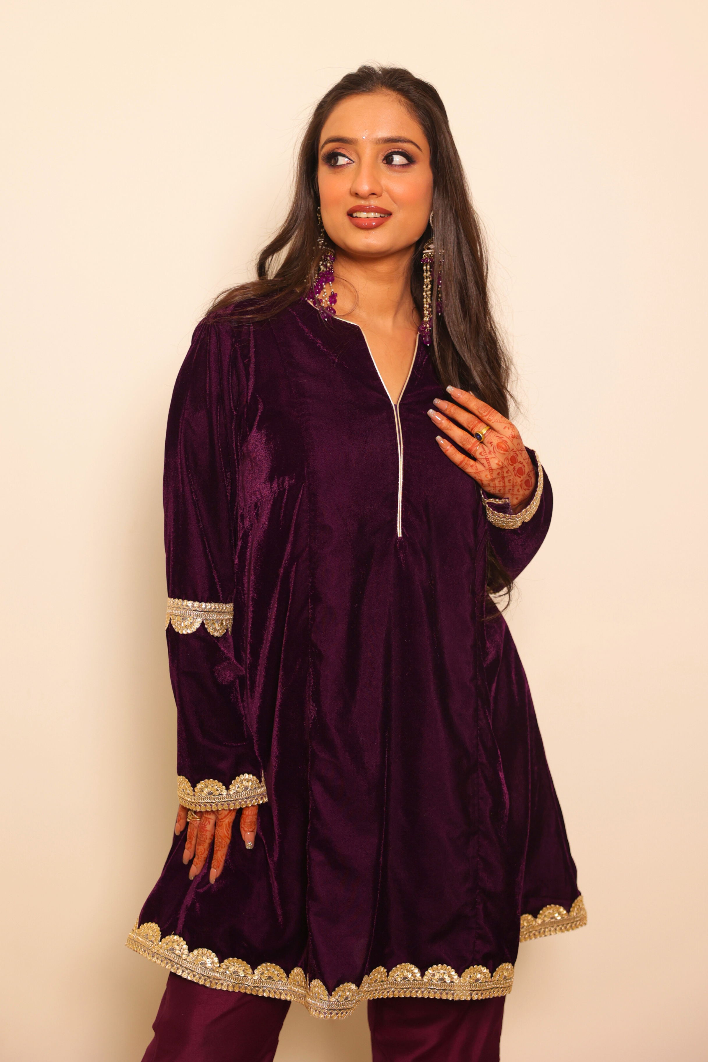 Purple Velvet Set