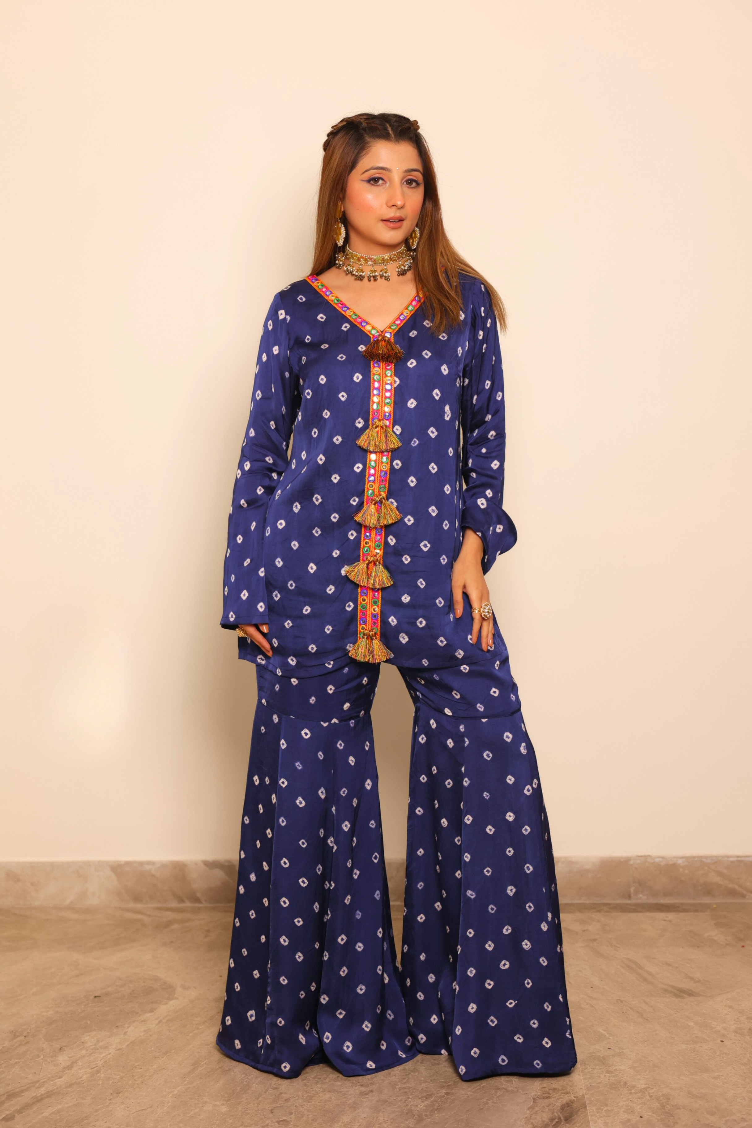 Bandhini Boho Sharara