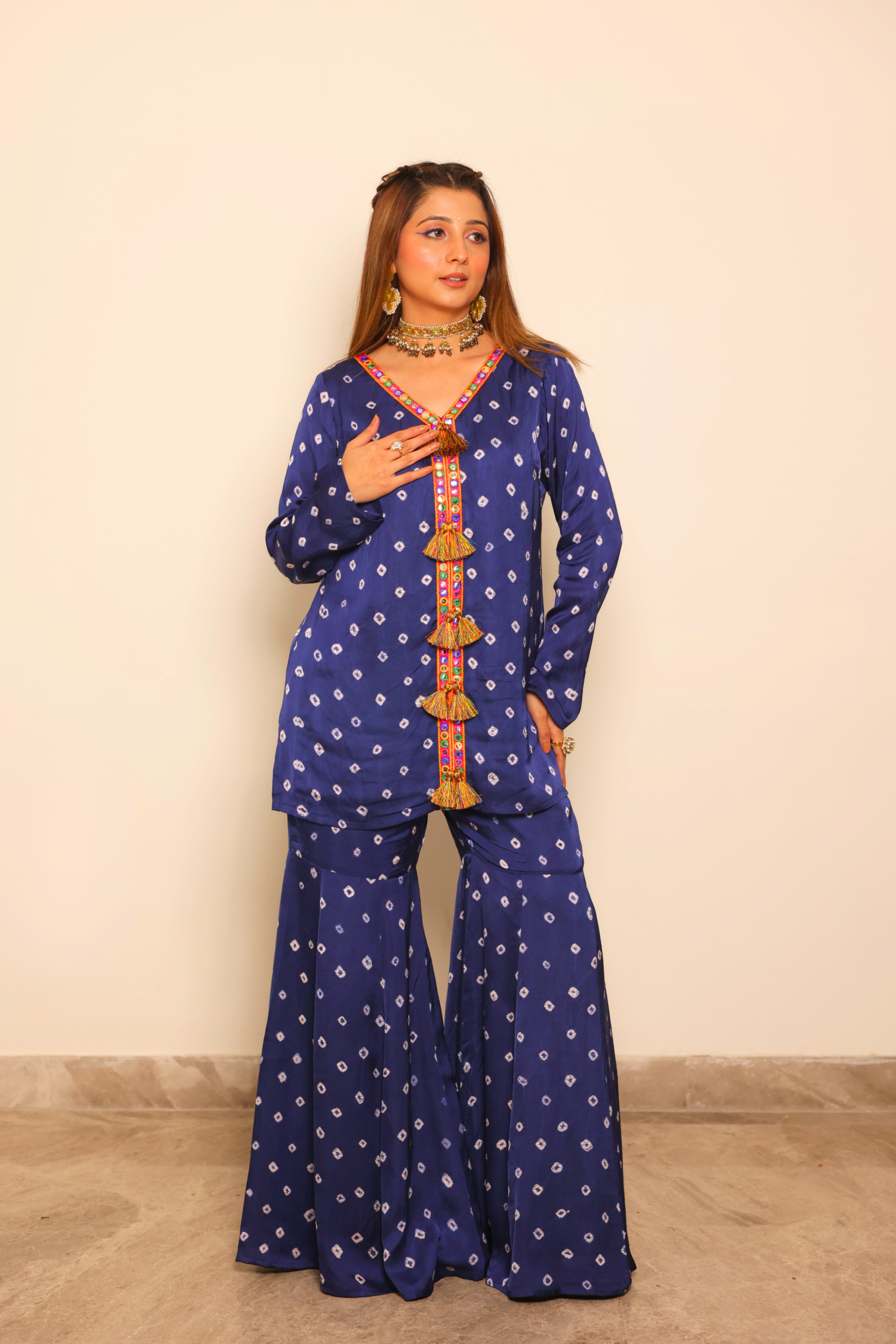 Bandhini Boho Sharara