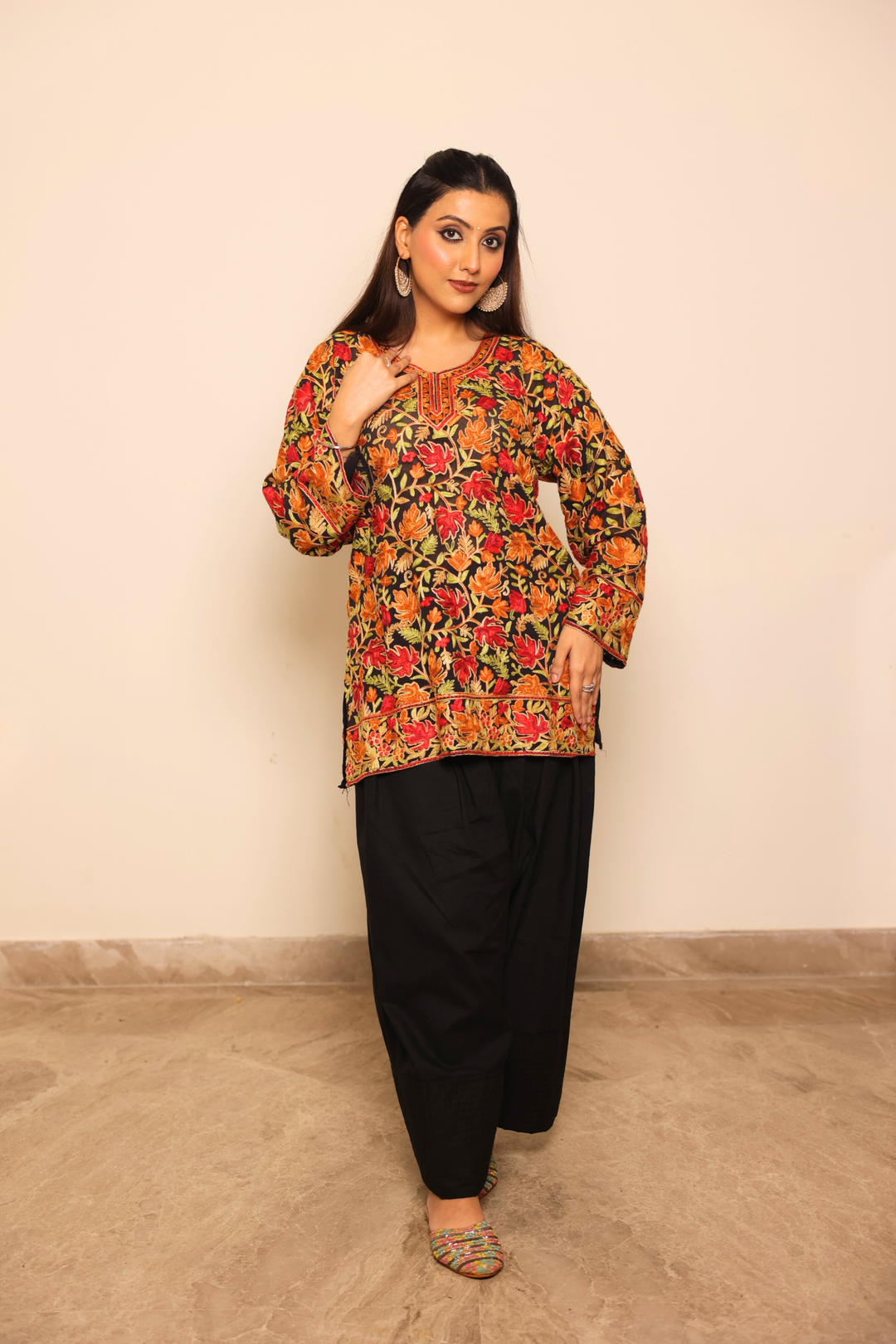 Kashmiri Kurta with Farshi Salwar