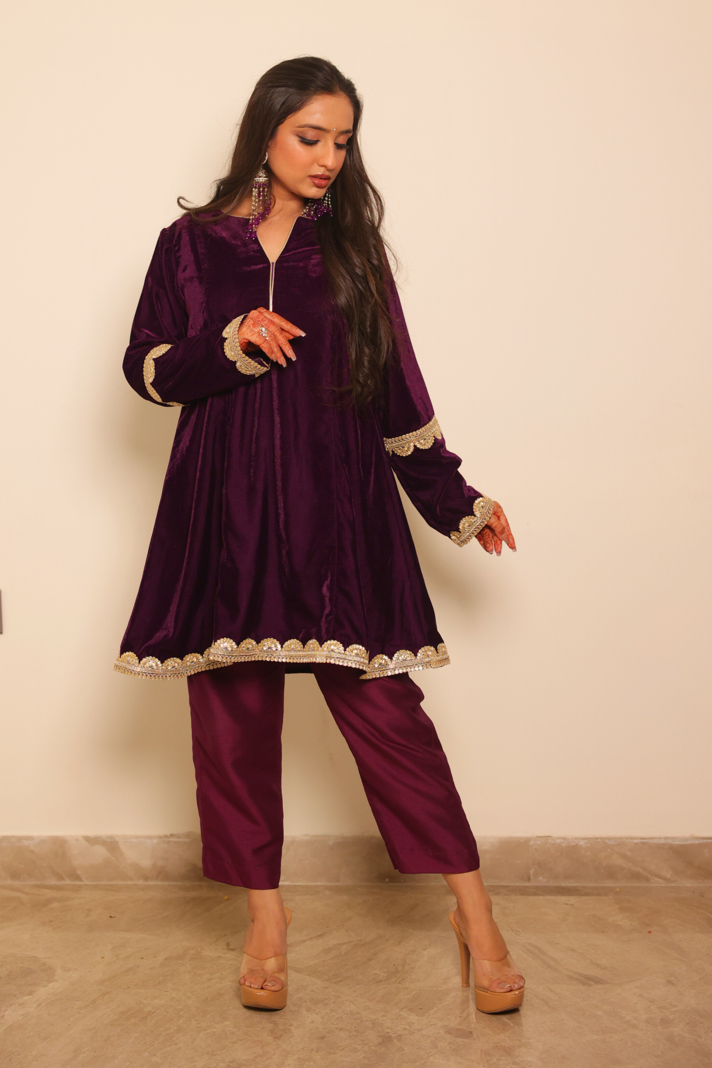 Purple Velvet Set