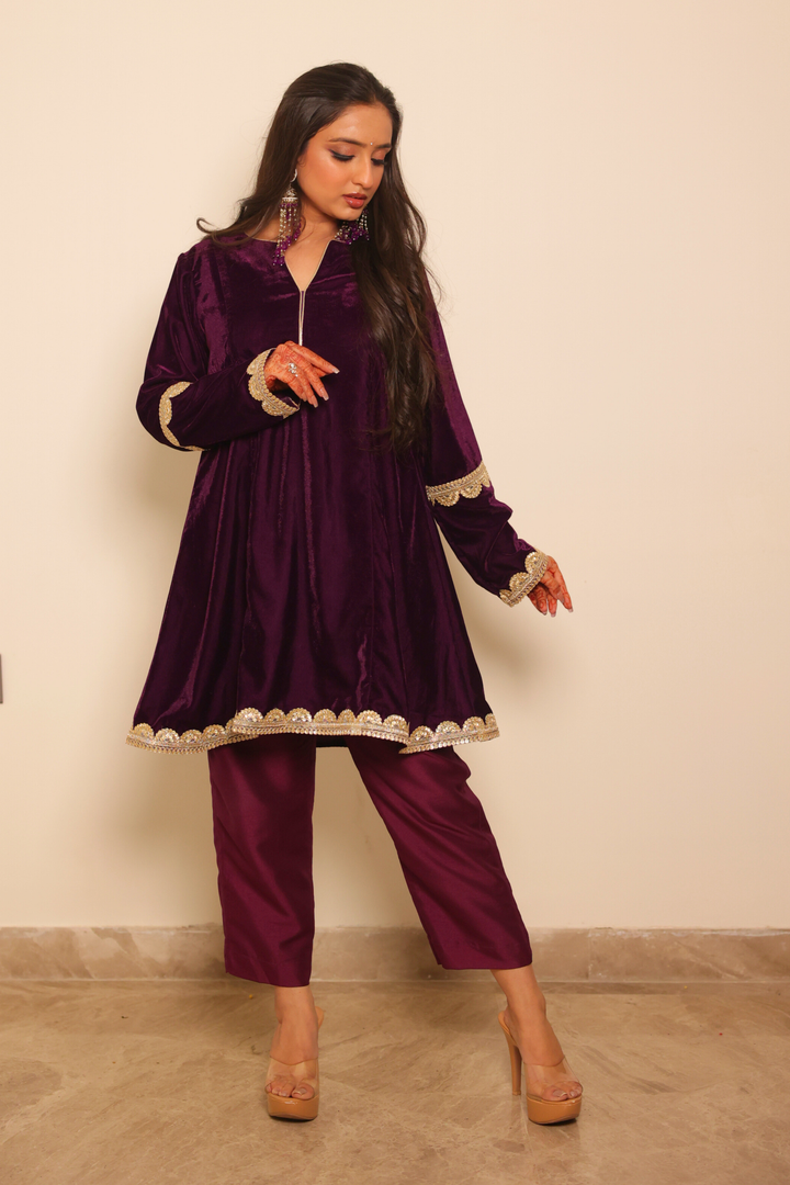 Purple Velvet Set